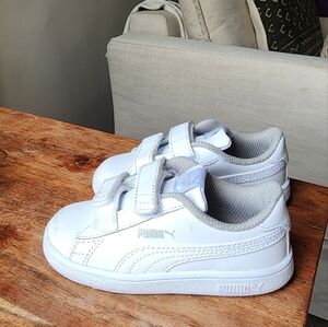 Toddler White Smash v2 Pumas